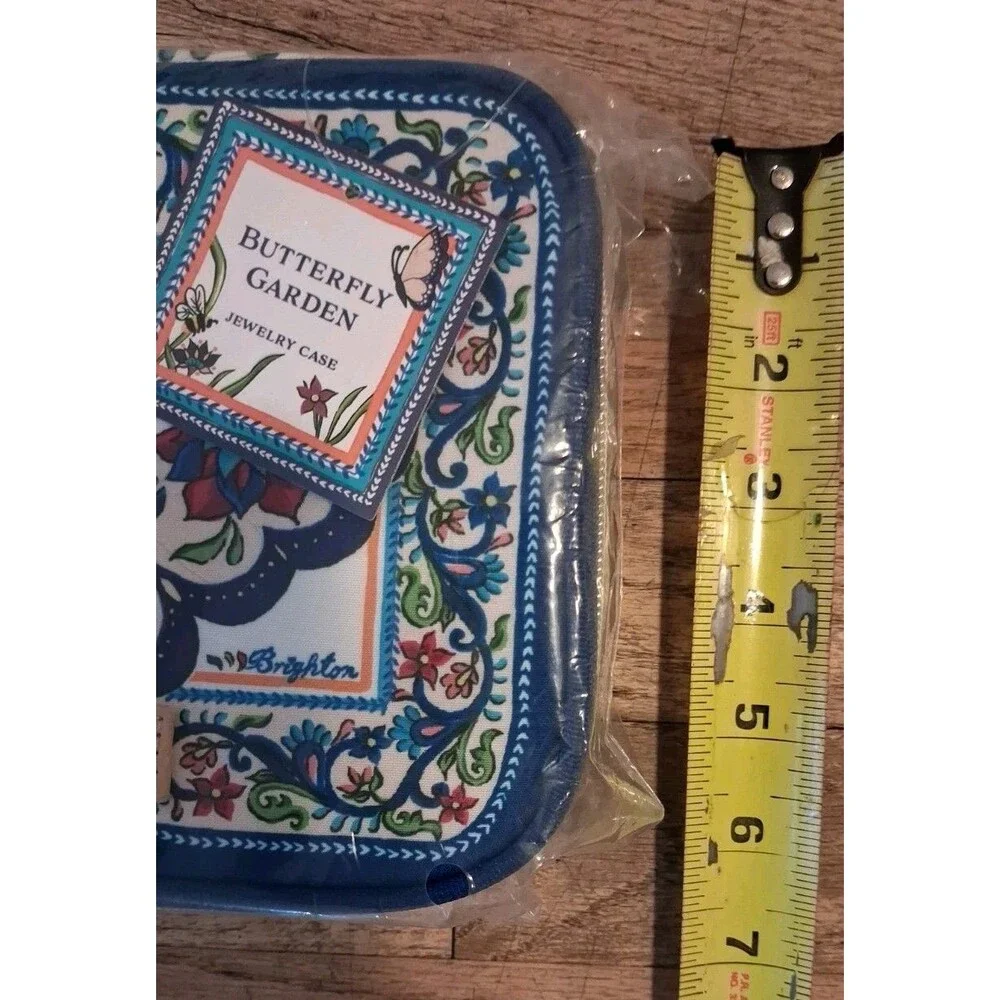 BRIGHTON BUTTERFLY GARDEN JEWELRY CASE TRAVELING BAG NWT